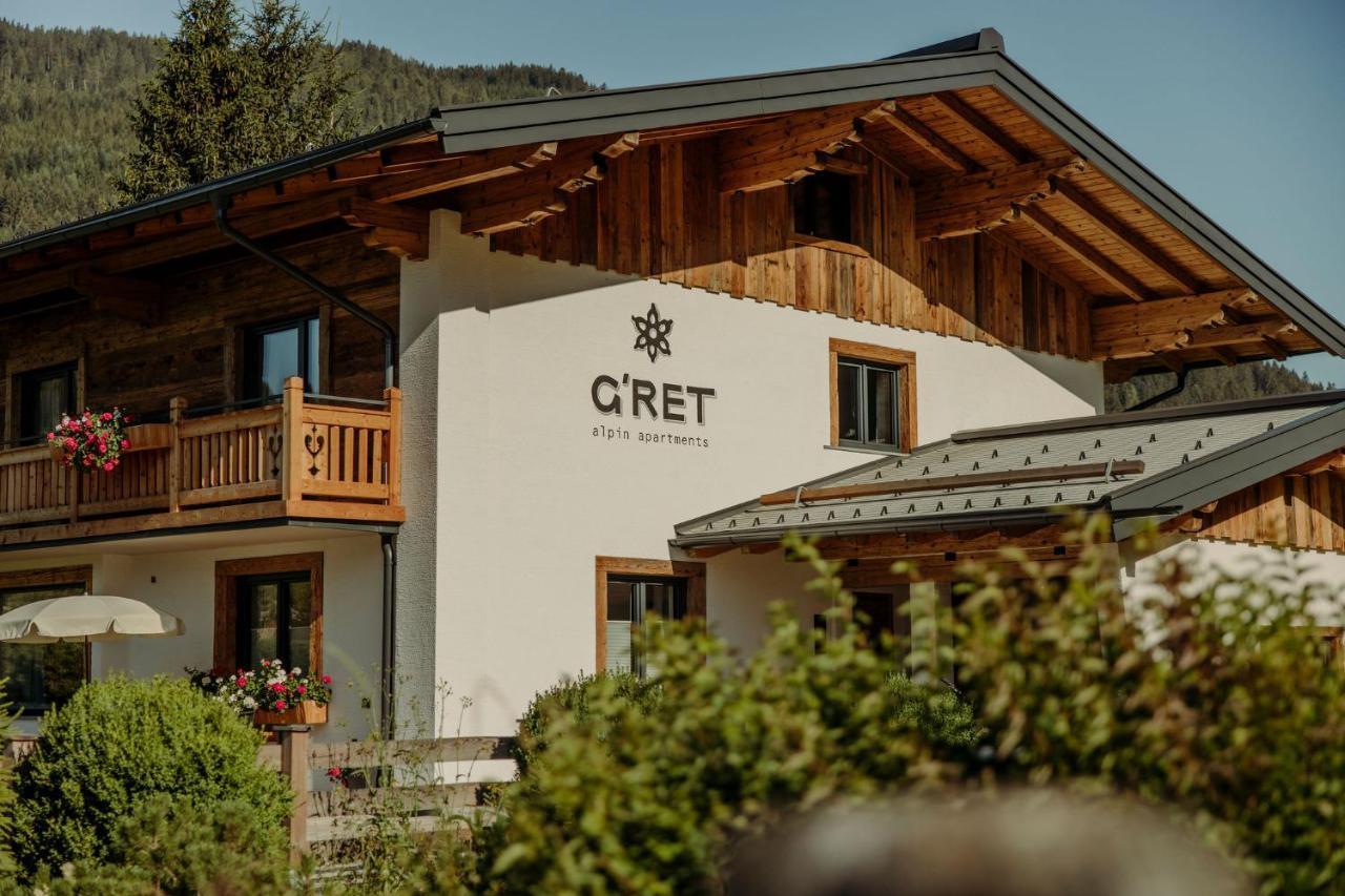 Alpin Apartement G'Ret フラッハウ エクステリア 写真
